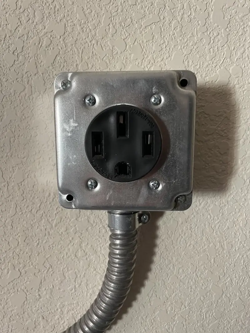NEMA 14-50 outlet installed for Electrical Panel Upgrade in Harrisburg